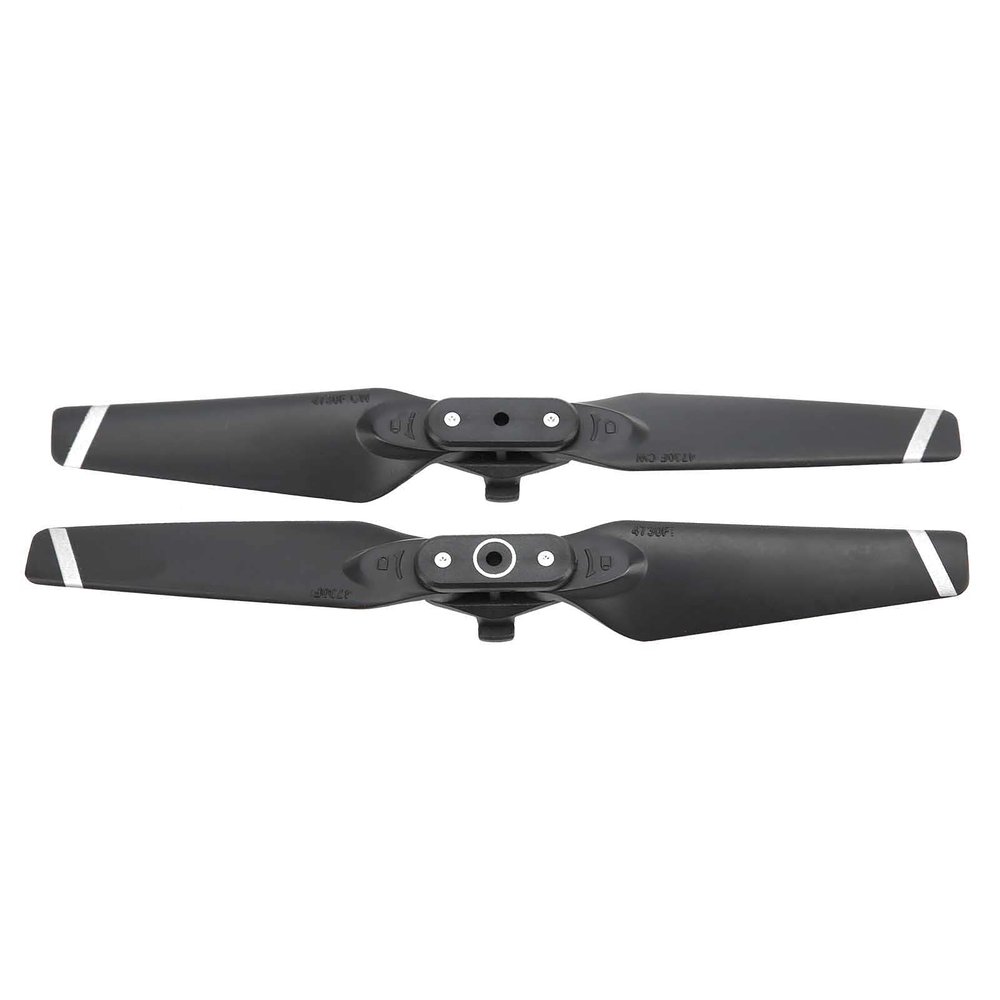 01 02 015 Propeller Quick Release 4730F, Exquisite Lightweight Excellent Blade Props Spare Parts Wing Plastic for Spark Drone(Black Silver Edge)