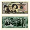 American Art Classics Pack of 100 - Three Stooges (3 Stooges) Million Dollar Bill - Limited Edition - Best for Collecting, Full Color, Real Money Size. Makes A Great Gift. view 1