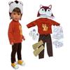 MBD 18 Inch Doll Clothes- Woodland Fox Outfit for Boys- Complete with Underwear, Socks and Shoes view 1