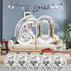 26th Birthday Decoration Happy Birthday Banner Balloons 26 Years Old Birthday Party Supplies Helium Balloons Number 26 Balloons Latex Balloon Foil Balloon, 26th Silver Birthday Party Decoration view 2