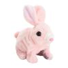 DYNWAVE Soft Toy, Walking Jumping Sounds Hopping Flopsie Bunny Dolls Stuffed Animal, Bunny Robot for Preschool Kids Children Girls and Boys, Pink view 1