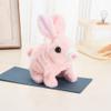 DYNWAVE Soft Toy, Walking Jumping Sounds Hopping Flopsie Bunny Dolls Stuffed Animal, Bunny Robot for Preschool Kids Children Girls and Boys, Pink view 2