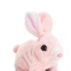 DYNWAVE Soft Toy, Walking Jumping Sounds Hopping Flopsie Bunny Dolls Stuffed Animal, Bunny Robot for Preschool Kids Children Girls and Boys, Pink view 3