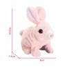 DYNWAVE Soft Toy, Walking Jumping Sounds Hopping Flopsie Bunny Dolls Stuffed Animal, Bunny Robot for Preschool Kids Children Girls and Boys, Pink view 4