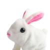 DYNWAVE Soft Toy, Walking Jumping Sounds Hopping Flopsie Bunny Dolls Stuffed Animal, Bunny Robot for Preschool Kids Children Girls and Boys, White view 3