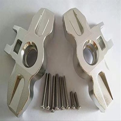 for UDR Traxxass Unlimited Desert Racer 8552 Silver 2PCS CNC Aluminum Axle Carriers Front C-Hubs