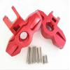 for UDR Traxxass Unlimited Desert Racer 8552 Red 2PCS CNC Aluminum Axle Carriers Front C-Hubs view 3