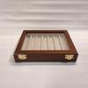 Pen box, Wooden and velvet case Display stand for maxi fountain pens view 1