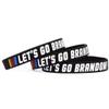 SayitBands Three (3) of Let's Go Brandon Bracelets view 1