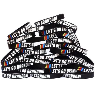 SayitBands Fifty (50) of Let's Go Brandon Bracelets