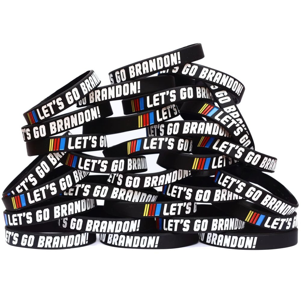 SayitBands Fifty (50) of Let's Go Brandon Bracelets