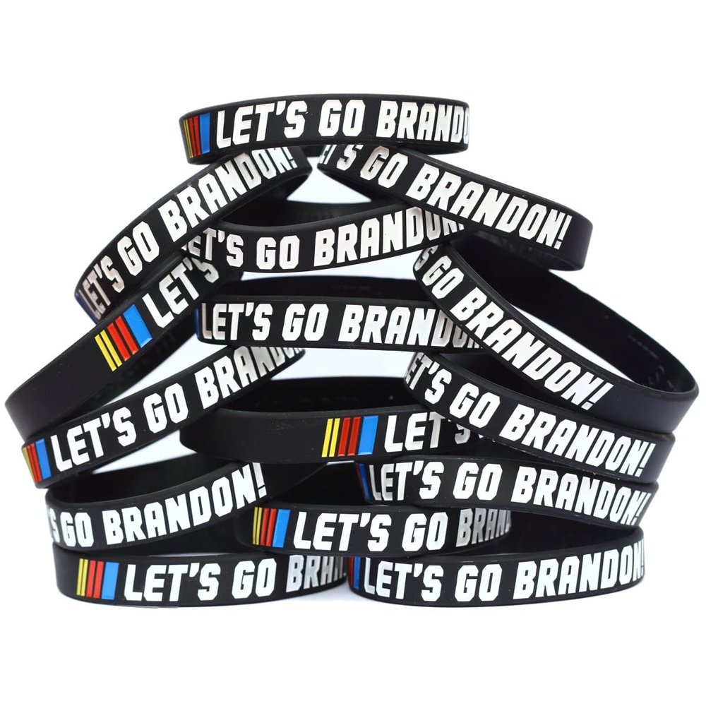 SayitBands Fifteen (15) of Let's Go Brandon Bracelets