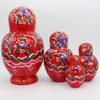 Nesting Dolls Russian Nesting Dolls Hand Painted 10 Pieces Wooden Matryoshka Stacking Dolls Toy Set for Xmas Easter Home Decoration Creative Gifts view 4