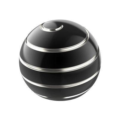 Apqdw Kinetic Desk Toy Ball, 1.54'' Kinetic Desktop Spinning Toys, Optical Illusion Fidget Toys Gadgets for Adults Office Anxiety, ADHD (39MM, Black-A)