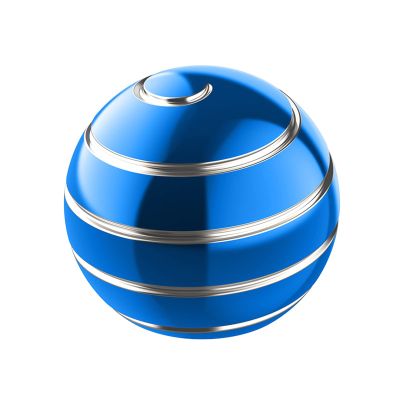 Apqdw Kinetic Desk Toy Ball, 1.54'' Kinetic Desktop Spinning Toys, Optical Illusion Fidget Toys Gadgets for Christmas Birthday (39MM, Blue-A)