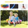 Hapfan 9.5' Heavy Duty Tall Swing Sets for Backyard for Kids and Adults with Saucer Swing, 2 Belt Swings view 4