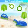 Dilabnba Beach Sand Toys Shovels for Kids Adults, 16inch/40cm Toddler Garden Beach Sand Spade Shovels for Digging Snow, Plastic Garden Sandbox Toy Set with Long Wooden Handled(2PCS) view 2