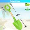 Dilabnba Beach Sand Toys Shovels for Kids Adults, 16inch/40cm Toddler Garden Beach Sand Spade Shovels for Digging Snow, Plastic Garden Sandbox Toy Set with Long Wooden Handled(2PCS) view 3