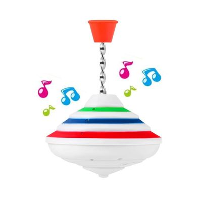 PATKAW Musical Spinning Top for Kids with LED Lights and Music, Light Up Spinning Toy for Toddlers, Interactive Sensory Gyroscope for Birthday Party Favors