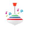 PATKAW Musical Spinning Top for Kids with LED Lights and Music, Light Up Spinning Toy for Toddlers, Interactive Sensory Gyroscope for Birthday Party Favors view 1