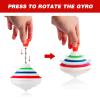 PATKAW Musical Spinning Top for Kids with LED Lights and Music, Light Up Spinning Toy for Toddlers, Interactive Sensory Gyroscope for Birthday Party Favors view 2
