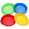 Sand Sifter Sieves for Kids - Heavy Duty ABS Beach Sifter Discovery Toy for Gardening, Digging, Finding Treasure Shells & Shark Teeth - Gift for Travel Beach Party (4PCS) view 1