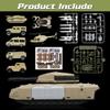 XDUOYJOY Military Tank Toy Sets, Army Toys with 7 Vehicles, Army Men Trucks Helicopter Birthday Gift for Boys Age 4-7, Easy to Store view 2