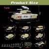 XDUOYJOY Military Tank Toy Sets, Army Toys with 7 Vehicles, Army Men Trucks Helicopter Birthday Gift for Boys Age 4-7, Easy to Store view 3