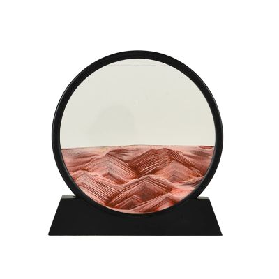 Moving Sand Art Picture Flowing Sand Painting,Sand Picture,3D Deep Sea Dynamic Sandscape,Tabletop Sand Picture for Bedroom Office Hotel Home Decor Party Gift (Color : D, Size : 7INCH)