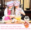 Cunhill 13 Pcs Kids Cooking and Baking Set Chef Costume Kids Toddler Dress up Pretend Play Kitchen Toys Birthday Children Chef Role Play Sets for 2 to 6 Year Old Girls view 4