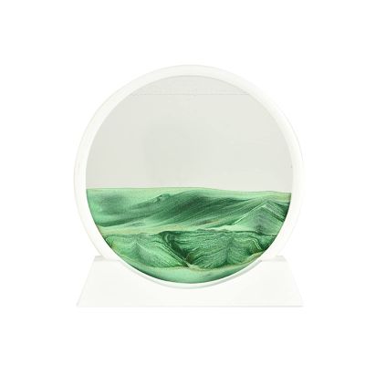 Moving Sand Art Picture Flowing Sand Painting,Sand Picture,3D Deep Sea Dynamic Sandscape,Tabletop Sand Picture for Bedroom Office Hotel Home Decor Party Gift (Color : G, Size : 7INCH)