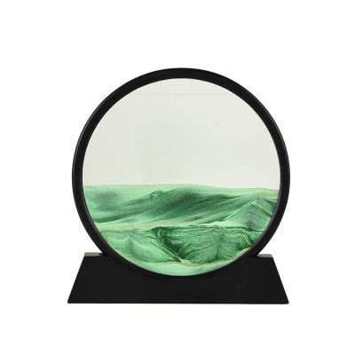 Moving Sand Art Picture Flowing Sand Painting,Sand Picture,3D Deep Sea Dynamic Sandscape,Tabletop Sand Picture for Bedroom Office Hotel Home Decor Party Gift (Color : E, Size : 7INCH)