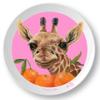 10" Giraffe Plate for Children. Meet Tangiraffe! Made in the USA, BPA-Free, Melamine-Free, Break Resistant, Unisex Kids, Baby & Toddler Plastic Dishes. view 1
