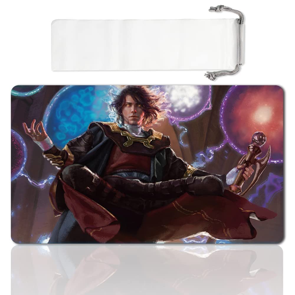 Board Game TCG Playmat Table Mats Games Size 60X35 cm Play Mats Compatible for MTG RPG CCG Trading Card Game Mousepad (Jodah, Archmage Eternal)
