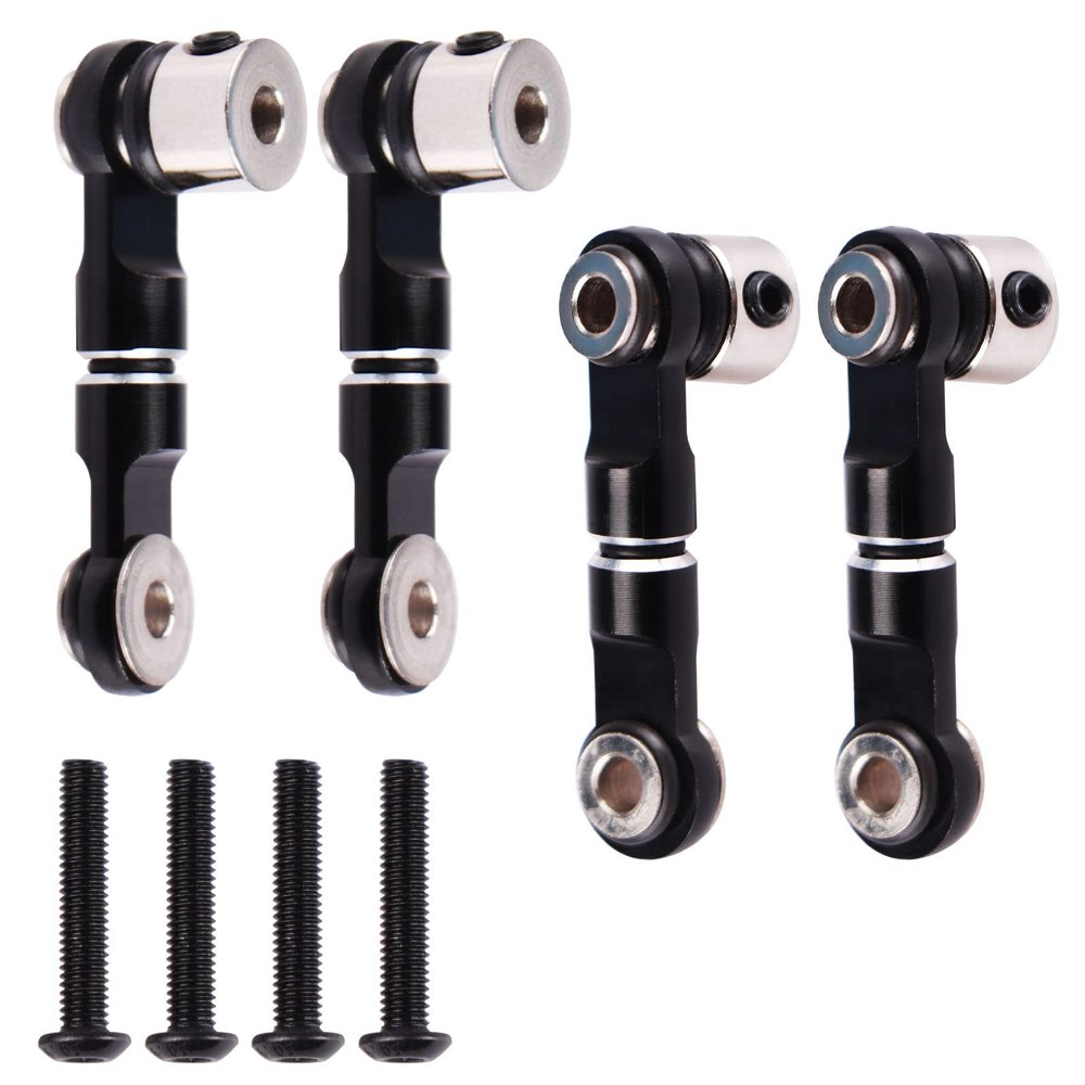 Aimrock Narrow Sway Bar Linkage Rear Anti-Roll Bar Links for 6S 1/7 Felony Infraction Limitless Mojave 1/8 Kraton Talion Outcast Notorious 6S BLX RC Buggy Car (Black)