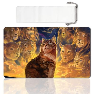 Board Game MTG Playmat Games Size 60X35 cm CCG Compatible for MTG CCG RPG Trading Card Game (MTG1-NINE Lives)