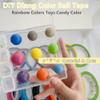 AGUZXTM 4 Pack Decompression Sticky Ball Tape DIY Rainbow Color Tape Kit for Adult Kids Party (Yellow) view 3