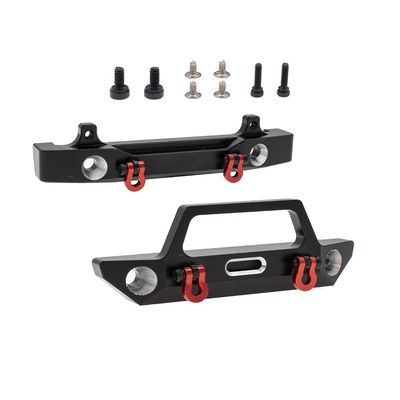 CODA RACING Aluminum Front&Rear Bumper for AXIAL SCX24 AXI90081 Deadbolt RC Crawler Car