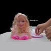 Maedack Makeup Pretend Playset for Girls - 17Pcs Hairdressing Styling Head Doll Makeup Toy Educational Toy Gift -A view 4