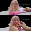 Maedack Makeup Pretend Playset for Girls - 17Pcs Hairdressing Styling Head Doll Makeup Toy Educational Toy Gift -B view 3