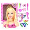 Maedack Makeup Pretend Playset for Girls - 17Pcs Hairdressing Styling Head Doll Makeup Toy Educational Toy Gift -B view 4
