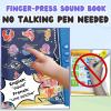 ZeenKind French English Talking Learning Book for Kids 2 3 4 5 6 Years Old, Learn French Interactive Audio Sound Books for Toddlers, Francais Educational Electronic Toys, Bilingual Musical Toy view 2