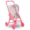 Corolle Mon Premier Poupon Foldable Baby Doll Stroller Set - Lightweight Toy Stroller for Toddlers 1-3 - Pink & White Doll Carriage for 12 Inch Dolls view 1