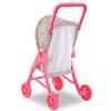 Corolle Mon Premier Poupon Foldable Baby Doll Stroller Set - Lightweight Toy Stroller for Toddlers 1-3 - Pink & White Doll Carriage for 12 Inch Dolls view 2