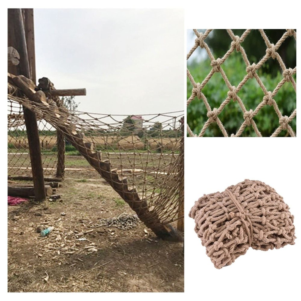 Children Playground Net Safety Nets Cargo Rope Ladder Truck Trailer Heavy Duty Netting Treehouse Birds Kids Hammock Railing Protective Net Decor (Size : 3 * 4m(10 * 13ft))