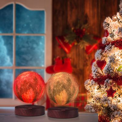 VGAzer 16 Colors Floating Moon Lamp Levitation Lunar Moon Light Night Light for Bedroom Home Office Deco