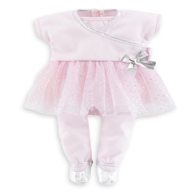 Corolle Sport Dance Baby Doll Outfit Set - Premium Baby Doll Clothes for 12 inch Dolls - Mon Premier Poupon Accessories - Pink Dress for 12" Dolls - Easy Self-Adhesive Closures