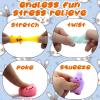 24 PCS Plastic Easter Eggs Filled with 24 PCS Mochi Squishy Toys for Kids, Perfect for Easter Egg Hunt Game, Easter Basket Fillers, Easter Party Favor Supplies view 3