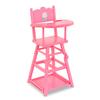 Corolle Baby Doll High Chair - 2-in-1 Design fits 14" and 17" Baby Dolls, Pink view 1