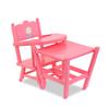 Corolle Baby Doll High Chair - 2-in-1 Design fits 14" and 17" Baby Dolls, Pink view 3